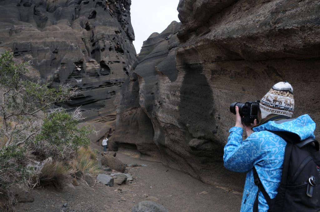 Tourist taking pictures